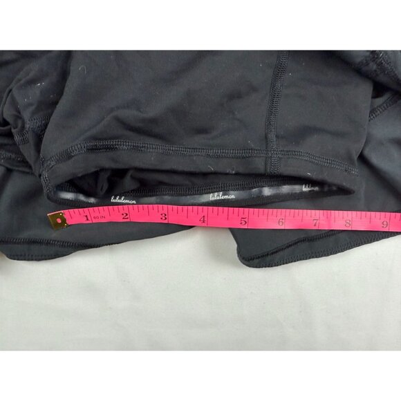 Lululemon Pace Rival Skirt Skort (Regular) *4-way Stretch 13" Black LW8A78 Sz 4 - Picture 9 of 9